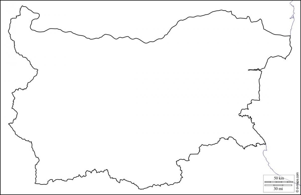 karta över Bulgarien karta översikt