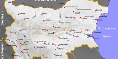 Bulgarien städer karta