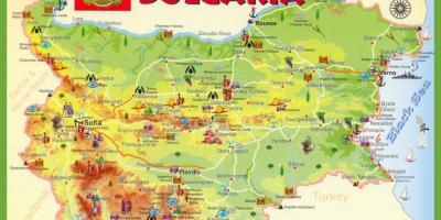 Bulgarien sightseeing karta