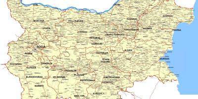 Bulgarien land karta